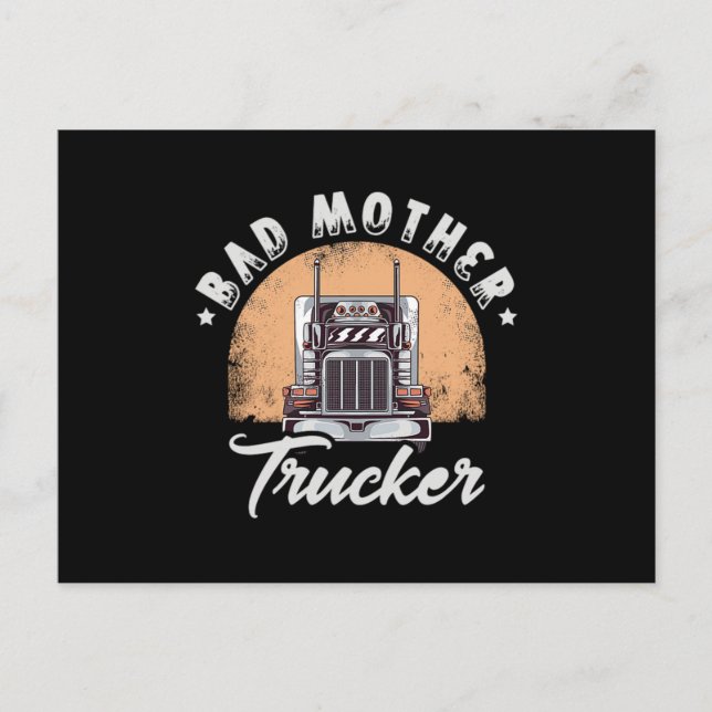 Invitation Carte Postale 01.Camion pour conducteur de camion (Devant)