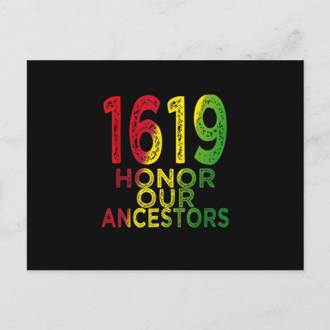 Invitation Carte Postale 1619 Our Ancestors Project Black History (Devant)