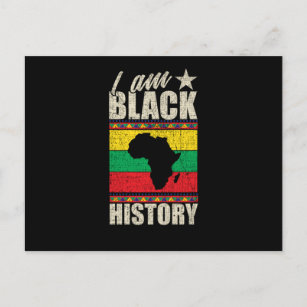 Invitation Carte Postale 1 Black History Gift African Map Colors.Png