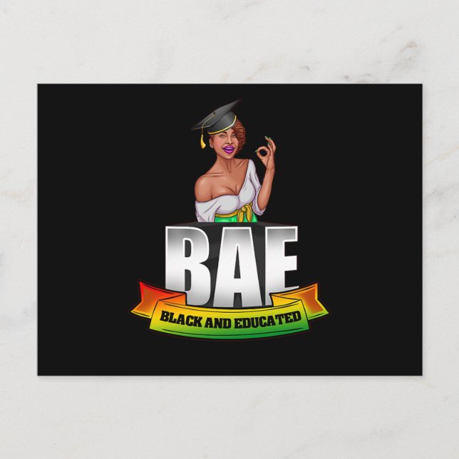 Invitation Carte Postale 1 Mois de l'histoire des Noirs African American Bl (Devant)