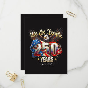 Invitation Carte Postale 250 ans d'Amérique 250e anniversaire 4 juillet