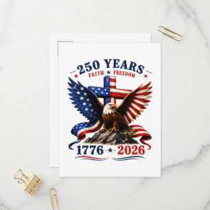 Invitation Carte Postale 250 ans de foi et de liberté