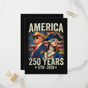 Invitation Carte Postale 250e anniversaire de l'indépendance des États-Unis