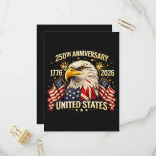 Invitation Carte Postale 250e anniversaire États-Unis 1776-2026
