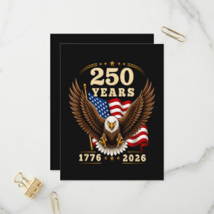 Invitation Carte Postale 250e anniversaire États-Unis 250 ans 1776-2026