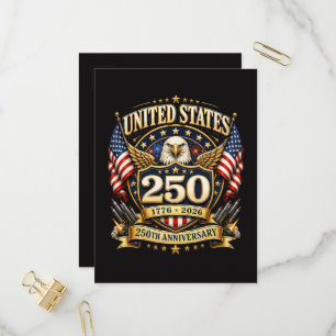 Invitation Carte Postale 250e anniversaire USA 250 ans