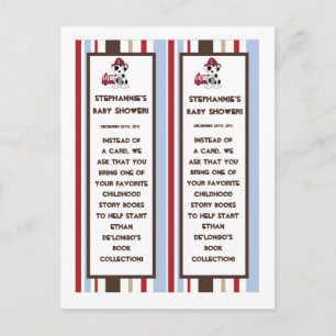 Invitation Carte Postale 2 marque-pages de Nojo de pompe à incendie