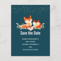 2 mignons petits renards rouges Enregistrer la dat