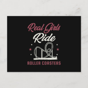 Invitation Carte Postale 32. Real Girls Ride Roller Coasters