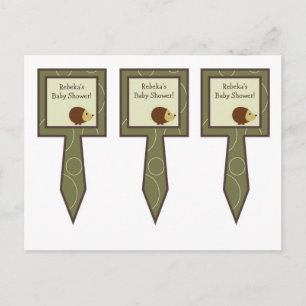 Invitation Carte Postale 3 Coupe Cake Pics Forrest Animal Owl Deer Bird Por