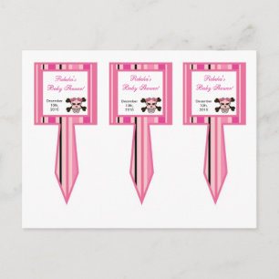 Invitation Carte Postale 3 Coupe Cake Pictures Girl Pink Punk Rock Guitare