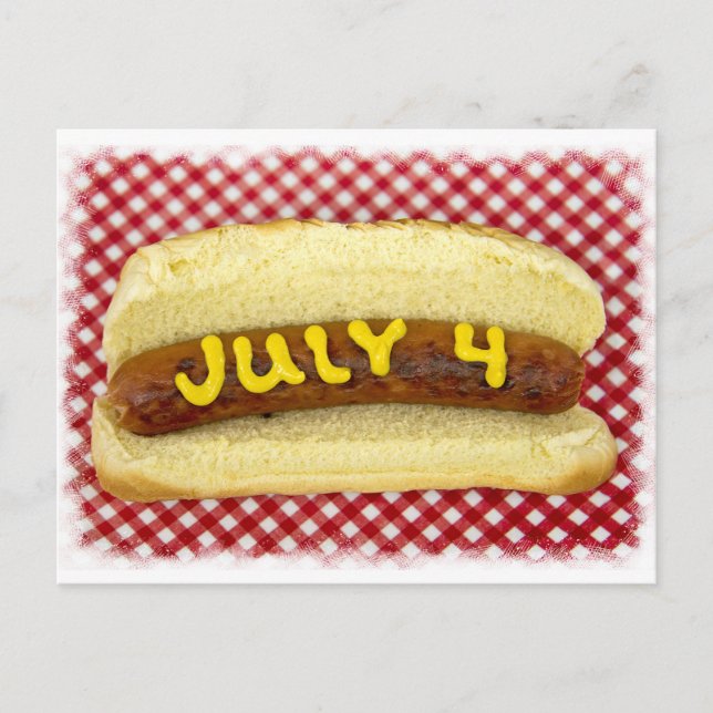 Invitation Carte Postale 4 juillet (Devant)