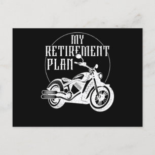 Invitation Carte Postale 62.Biker My Retirement Plan Grandpa