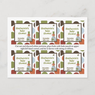 Invitation Carte Postale 6 Favoriser les étiquettes Laguna Beach Turtle Fro