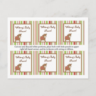 Invitation Carte Postale 6 Favoriser les étiquettes Red Barn Farm Cow