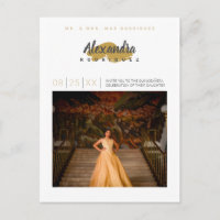 Acier Gris et Or Photo Quinceanera