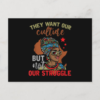 Invitation Carte Postale African American Pride Black Heritage Black Histor