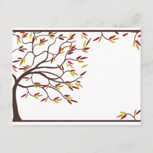 Invitation Carte Postale Ajoutez l'invitation fait sur commande d'automne