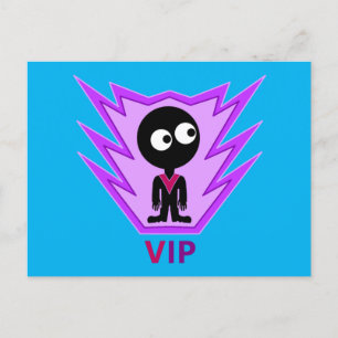 Invitation Carte Postale ALIEN de visiteur VIP