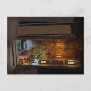 Invitation Carte Postale Allée de livres - Parking Vente de livres