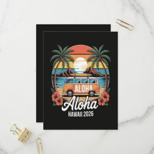 Invitation Carte Postale Aloha Hawaï 2026