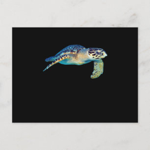 Invitation Carte Postale Amical Sea Turtle Natation sous-marine Photo Art