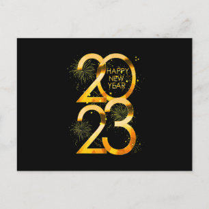 Invitation Carte Postale Amusant Nouvel An Eve Party Fournitures 2023 Heure