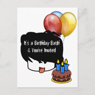 Invitation Carte Postale Anniversaire de 3 ans