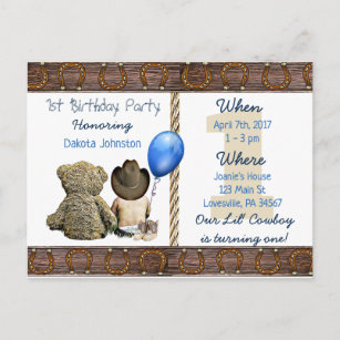 Cartes Postales Premier Anniversaire Bebe Originales Zazzle Fr