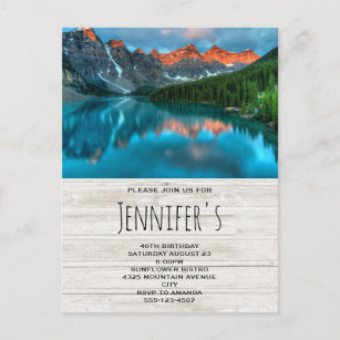 Cartes Postales Anniversaire De Montagne Originales Zazzle Fr