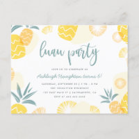 Anniversaire de l'ananas jaune doux Luau