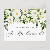 Aquarelle Fleurs blanches Jr. Bridesmaid Propositi