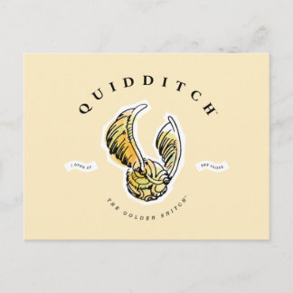 Invitation Carte Postale Aquarelle Golden Snitch