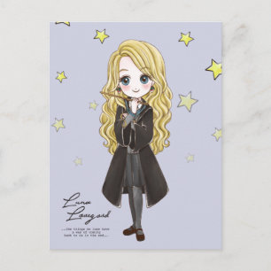 Invitation Carte Postale Aquarelle Magique Luna Lovegood