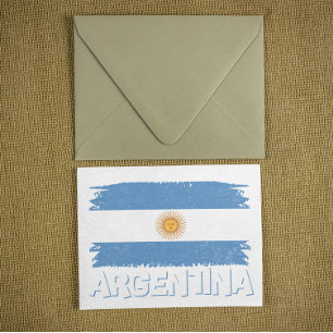 Invitation Carte Postale Argentine Lettering