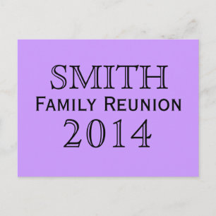 Invitation Carte Postale Arrière - plan de lavande de la Réunion de famille