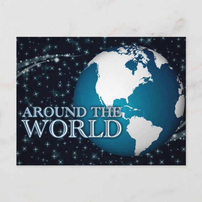 Invitation Carte Postale autour du monde : starshine (Devant)