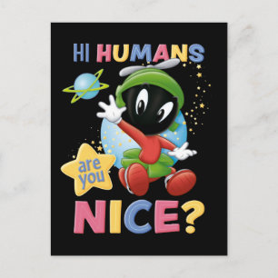 Invitation Carte Postale Baby MARVIN THE MARTIAN™  Hi Humans