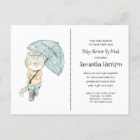 Baby shower aquarelle par courrier