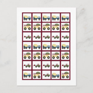 Invitation Carte Postale Baby shower de la zone de construction Marques de 