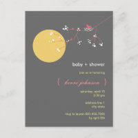 Baby shower lunaire de l'arbre généalogique de nid