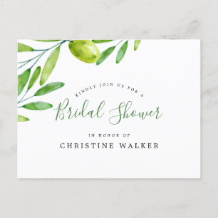 Invitation Carte Postale Baby Shower Mariage écriture manuscrite