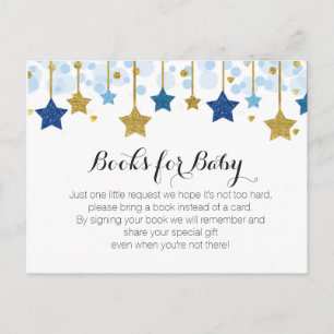 Invitation Carte Postale Baby shower Twinkle Twinkle - Apportez un insert d