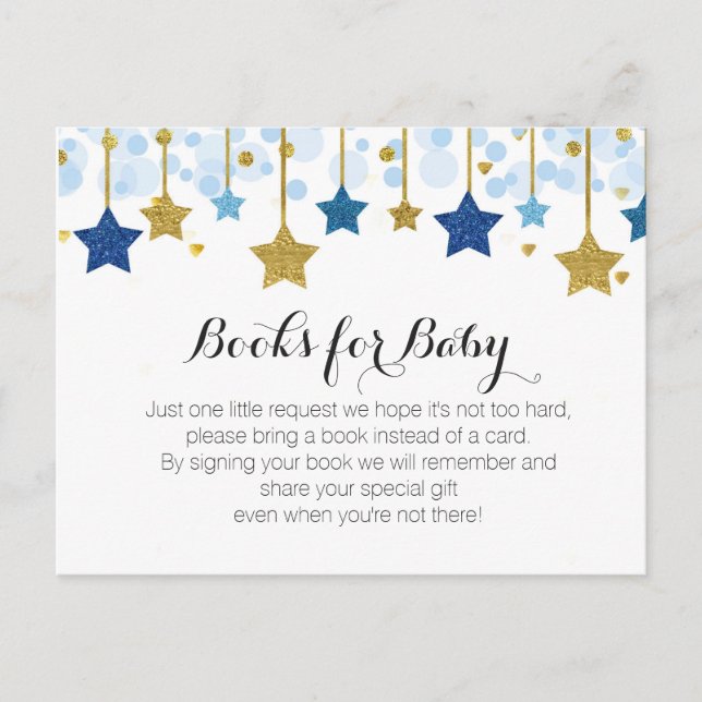 Invitation Carte Postale Baby shower Twinkle Twinkle - Apportez un insert d (Devant)