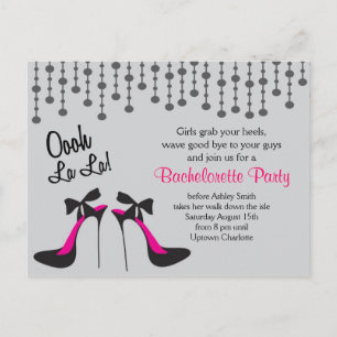 Invitation Carte Postale Bachelorette idées fête Fête / Filles Night Out/
