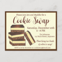 Bars canadiens de Nanaimo Échange de cookies de No