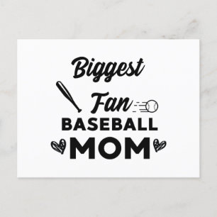 Invitation Carte Postale Baseball Maman Plus Amusant, Baseball Style pour M