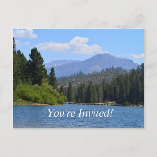 Invitation Carte Postale beau paysage fête de graduation