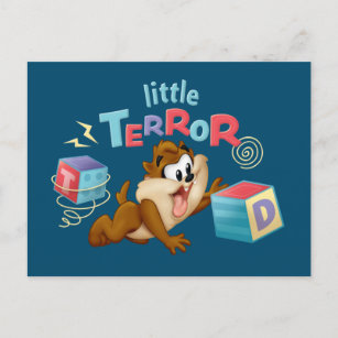 Invitation Carte Postale Bébé Taz  Petite terreur