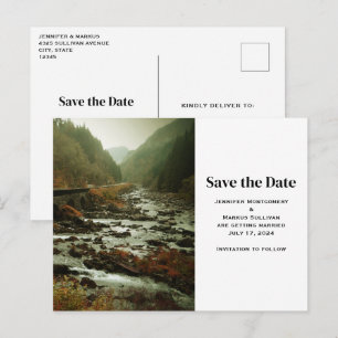 Invitation Carte Postale Belle nature Pittoresque Photo Sauvez la date